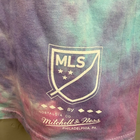 NWT MLS Rainbow Sherbet Real Salt Lake Multi Color Tie-Dye Pastel T-Shirt Size M - Picture 4 of 9